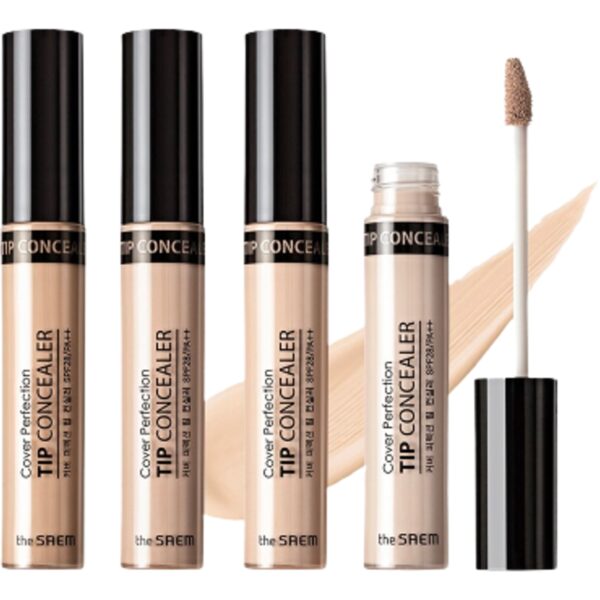 THE SAEM Cover Perfection Tip Concealer [#4 Colors] Big size 9.5g