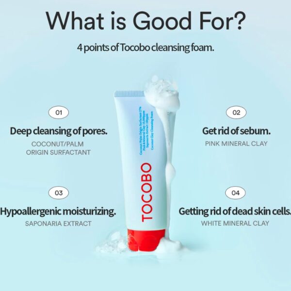 TOCOBO Coconut Clay Cleansing Foam - Image 4