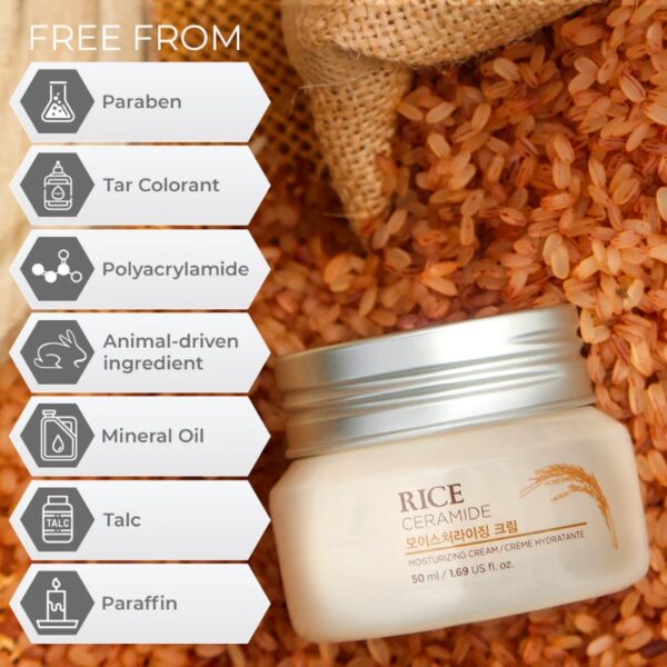 THE FACE SHOP Rice & Ceramide Moisturizing Cream - Image 4