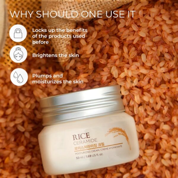 THE FACE SHOP Rice & Ceramide Moisturizing Cream - Image 5