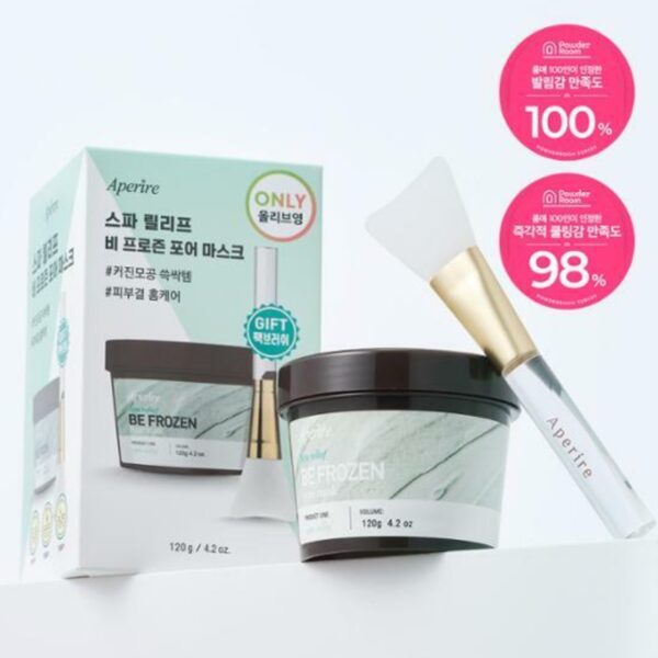 Aperire Spa Relief Be Frozen Pore Mask Special Set (+Pack Brush)