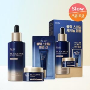 Dr.G Black Snail Retinol Ampoule Special Set (+Cream 15ml+Tone Up Sun Cream)