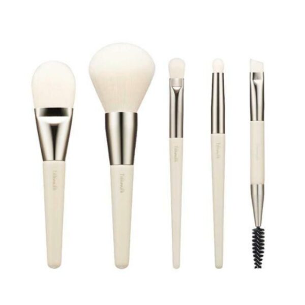 Fillimilli Mini Make up brush Pouch set (+5 Brush + 2 Puffs + Pouch) - Image 3