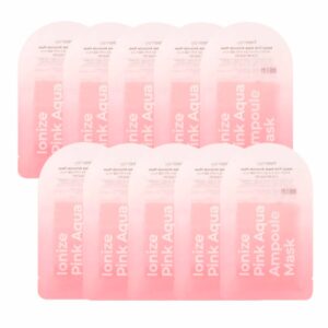 freemay Ionize Pink Aqua Ampoule Mask Sheet [#10+1 Masks]