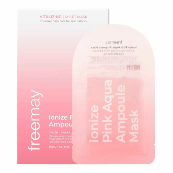freemay Ionize Pink Aqua Ampoule Mask Sheet [#10+1 Masks] - Image 5