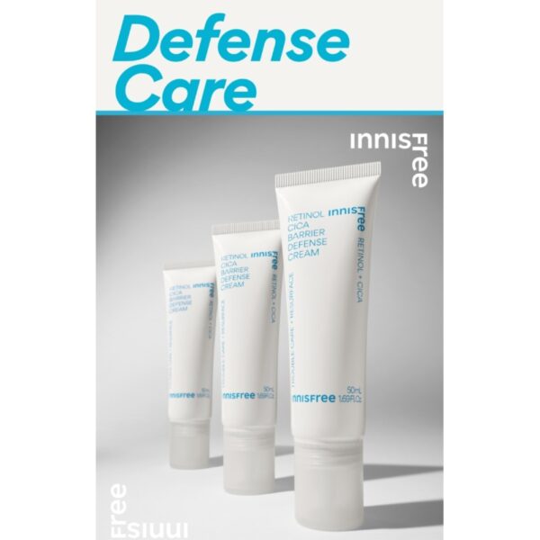 INNISFREE Retinol Cica Barrier Defense Cream (+Retinol cica repair ampoule 10ml) - Image 4
