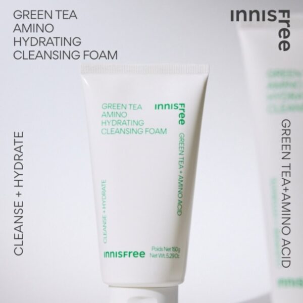 INNISFREE Green Tea Hydrating Amino Acid Cleansing Foam - Image 2