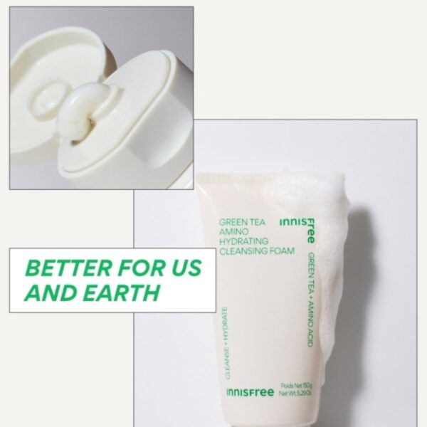 INNISFREE Green Tea Hydrating Amino Acid Cleansing Foam - Image 6
