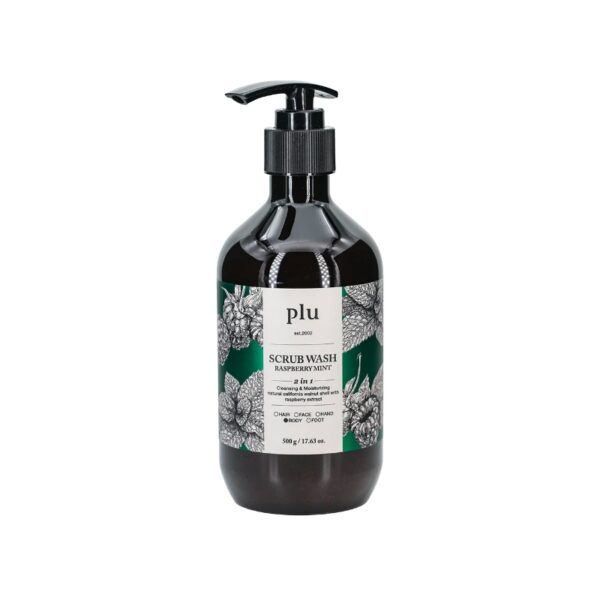 Plu Body Scrub Wash 500ml [#Raspberry Mint] - Image 6