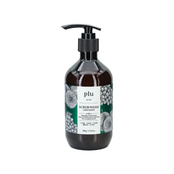 Plu Body Scrub Wash 500ml [#Raspberry Mint] - Image 7