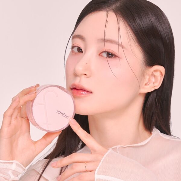 ROM&ND Bloom in Coverfit Cushion SPF40PA++ [#23 Petal Beige] (+Lip& Eye Cleansing 15pads) - Image 2