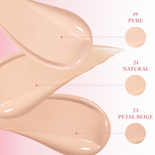 ROM&ND Bloom in Coverfit Cushion SPF40PA++ [#23 Petal Beige] (+Lip& Eye Cleansing 15pads) - Image 3