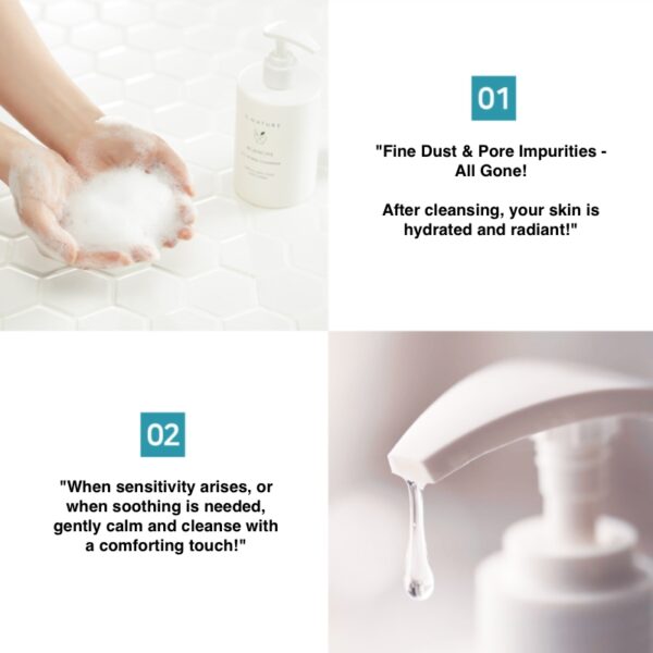 S. NATURE Blanche Cleanser 260mL (+Toner) - Image 4