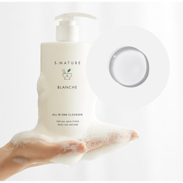 S. NATURE Blanche Cleanser 260mL (+Toner) - Image 2