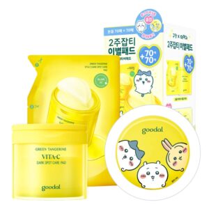 Goodal Green Tangerine Vita C Toner Pad Plus Double SET (+Case+sticker)