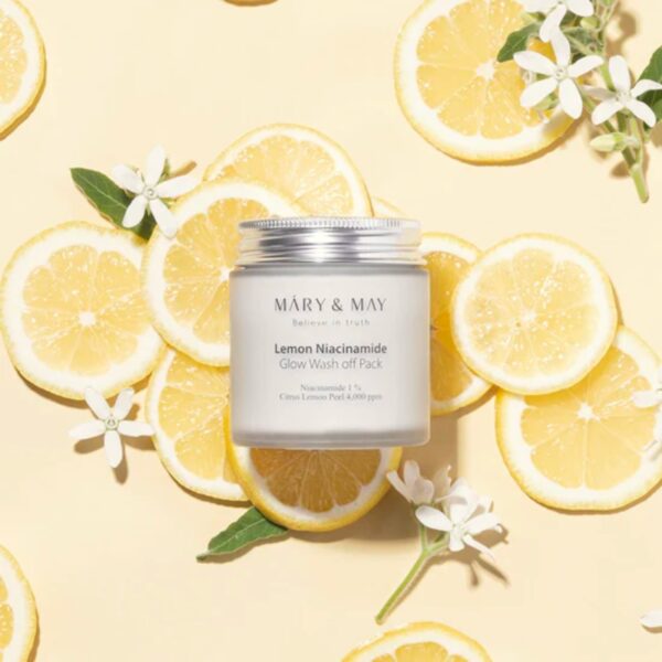 MARY&MAY Lemon Niacinamide Glow Wash Off Pack - Image 2