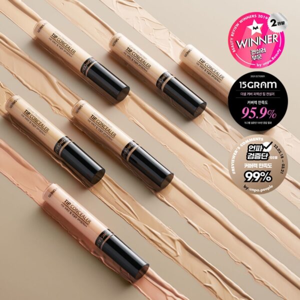 THE SAEM Cover Perfection Tip Concealer [#4 Colors] Big size 9.5g - Image 2