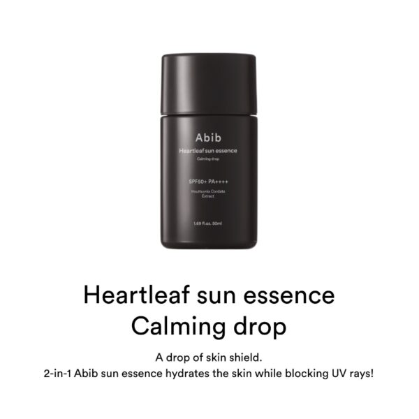 Abib Heartleaf Sun Essence Calming Drop SPF50+PA++++ - Image 2