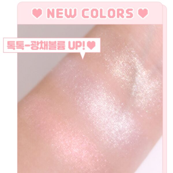 colorgram Milk Bling Heartlighter  [#3 Colors] (+finger puff 2P) - Image 5