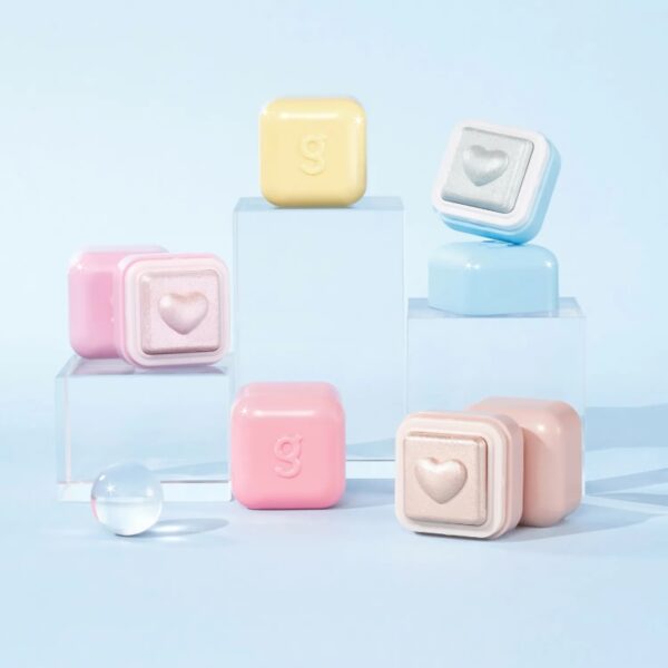 colorgram Milk Bling Heartlighter  [#3 Colors] (+finger puff 2P) - Image 2