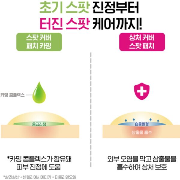 CAREPLUS Spot Cover Patch Calming 126P(+Ointment 5g) - Image 4