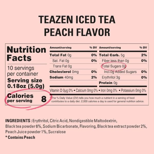 Teazen Kombucha Drink Mix [#IceTea PEACH] - Image 7