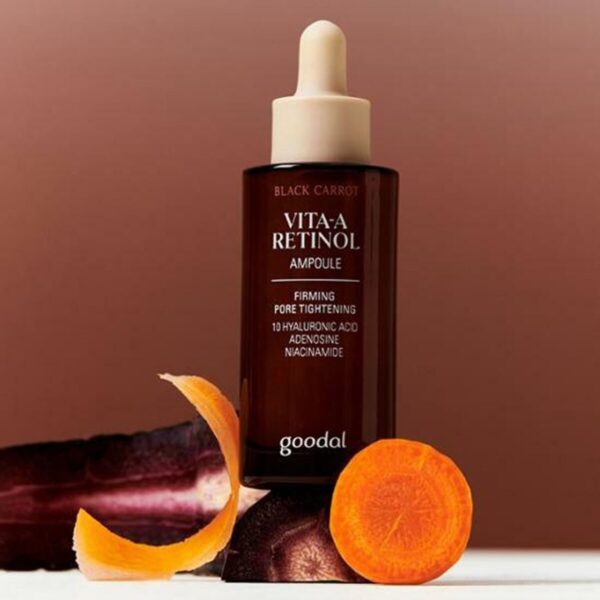goodal Black Carrot Vita A Retinol Firming Ampoule Set (+Peony peptide Ampoule 10ml + Cream 10ml) - Image 2