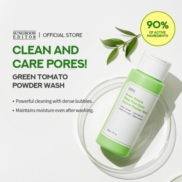 Sungboon editor Green Tomato Deep pore Clean Enzyme Powder Wash - Image 2