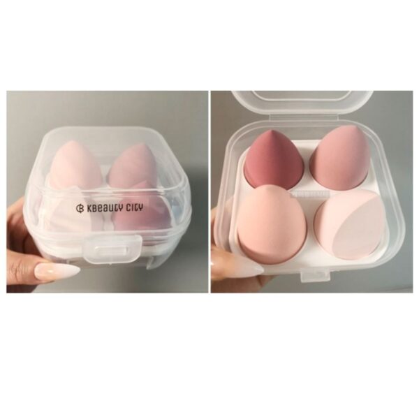 Kbeauty City Makeup Bleding Egg Puff 4pcs [#Strawberry Milk] - Image 2
