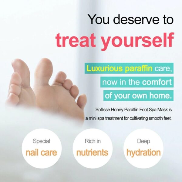 Soflisse Honey Paraffin Foot Spa Mask - Image 2