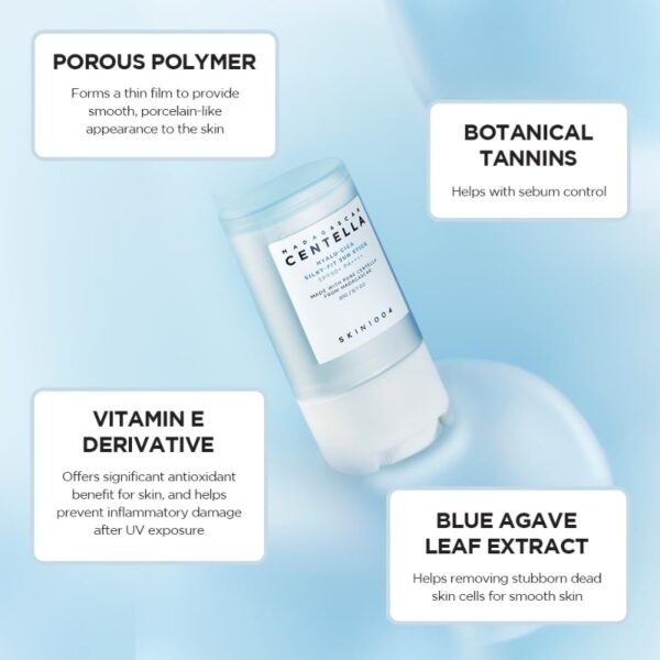 Madagascar Centella Hyalu-Cica Silky-Fit Sun Stick SPA50+PA++++ Broad Spectrum - Image 3