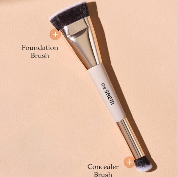the SAEM Cover Perfection Triple Foundation Balm dual brush Set [#3 Colors] - Image 4
