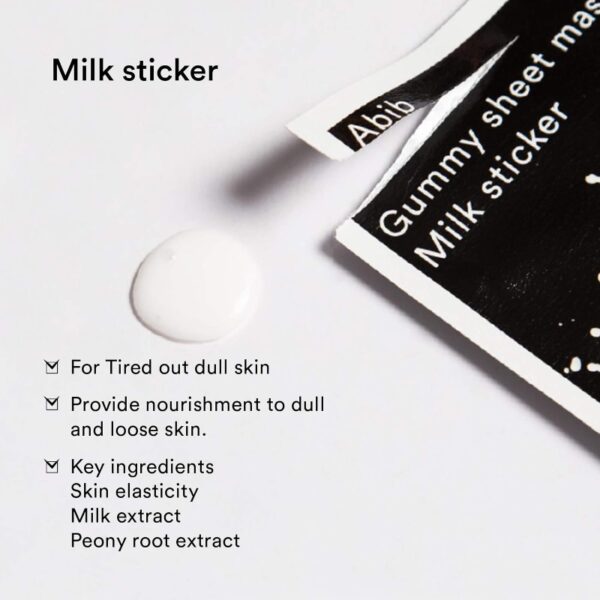 Abib Gummy Sheet Mask Collagen Milk Sticker Set [10 Masks] - Image 3