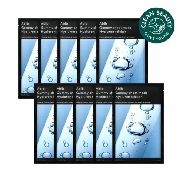 Abib Gummy Sheet Mask Hyaluron Sticker Set [10 Masks]