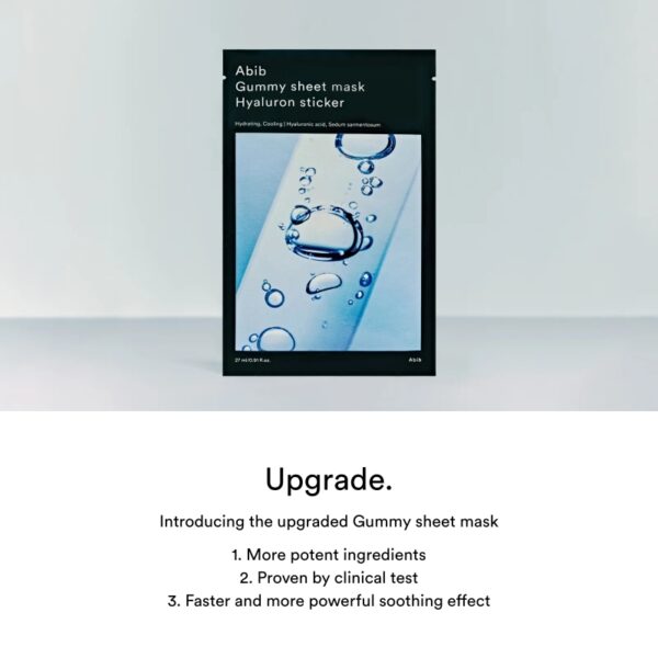 Abib Gummy Sheet Mask Hyaluron Sticker Set [10 Masks] - Image 3