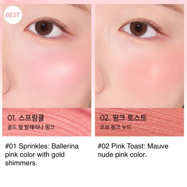 AMUSE Soft Cream Cheek [#4 Colors] - Image 4