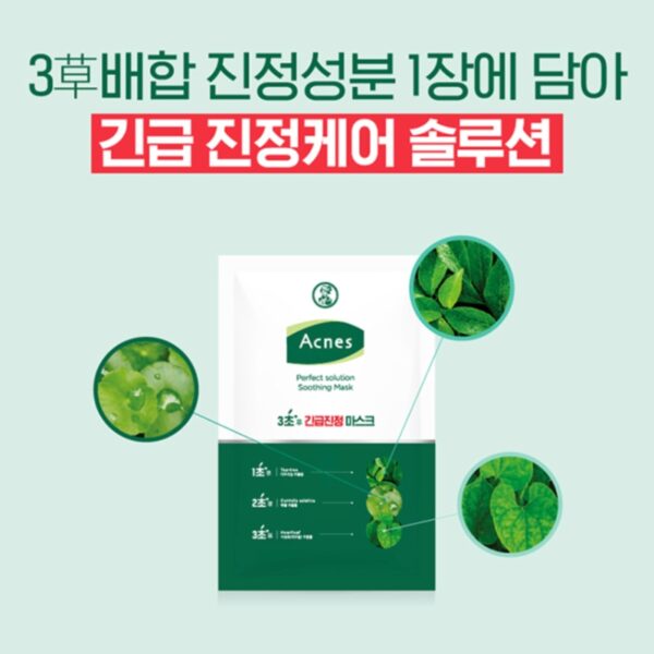 Acnes Perfect Solution Soothing Mask Sheet [#10 Sheets] - Image 3