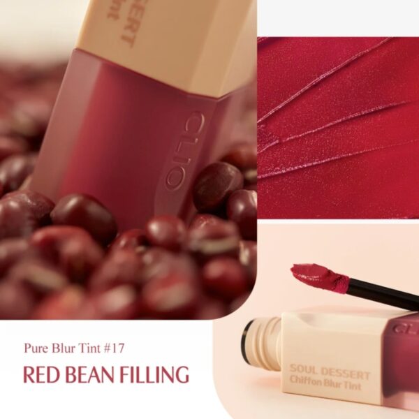 CLIO Chiffon Blur Tint [#17 Red Bean Filling] - Image 3