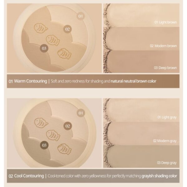 CLIO Shade & Shading Shading Brush Set [#02 Cool Contouring] - Image 5