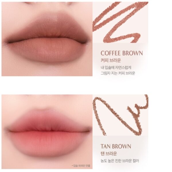 CLIO Velvet Lip Pencil Special Set + Sharpener [#04 Tan Brown] - Image 9