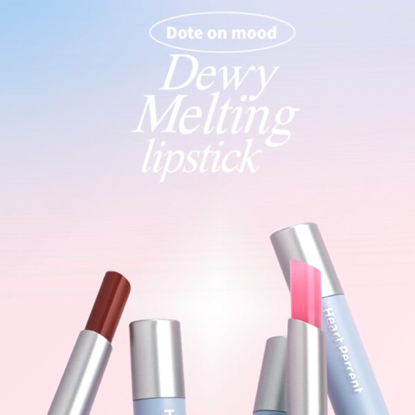HEART PERCENT Dote On Mood Dewy Melting Lipstick [#5 Colors] - Image 2