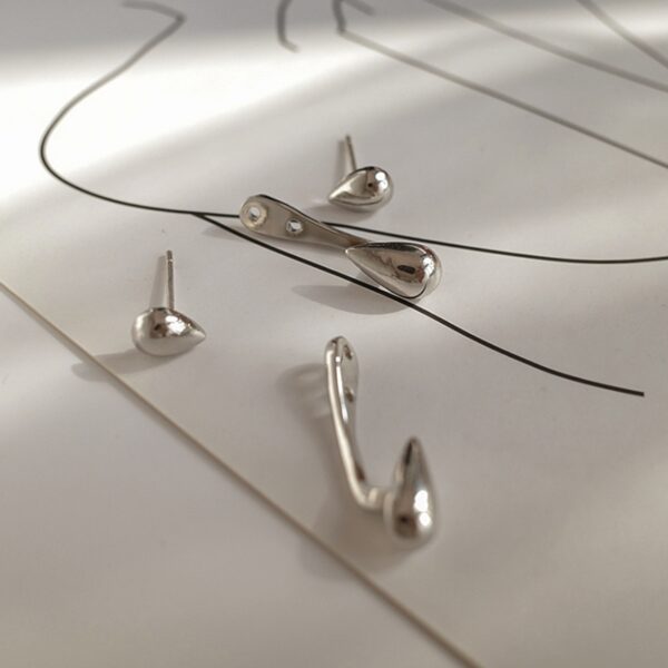 Water drop two-way earrings - Image 3