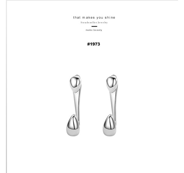 Water drop two-way earrings - Image 4