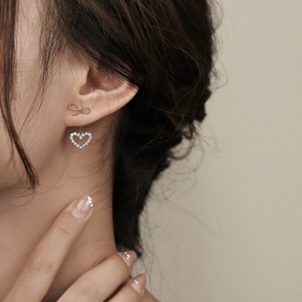 Heart Two Way Earrings - Image 2