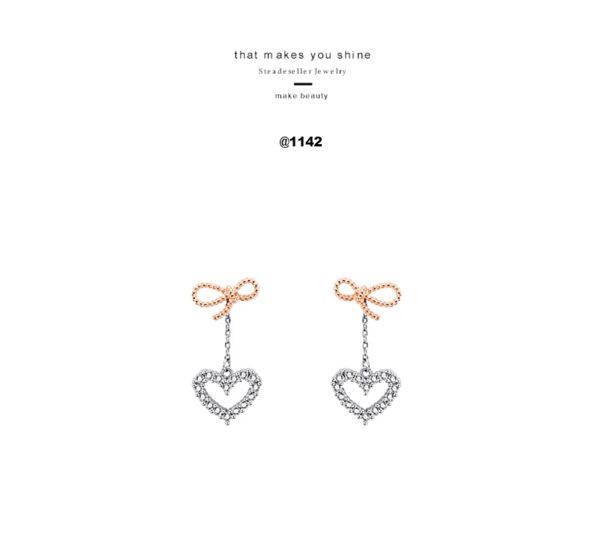 Heart Two Way Earrings - Image 3