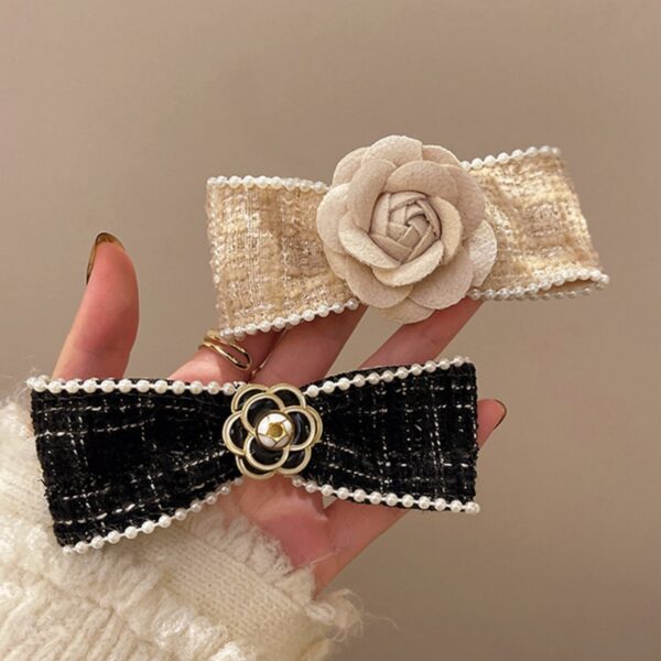 Camellia tweed Ribbon Pin - Image 2