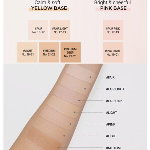 Essential Skin Nuder Cushion SPF50+ PA+++ Special Set [#FAIR LIGHT] + (Refill +  Lip Glitter Topper + 3 Puffs) - Image 5