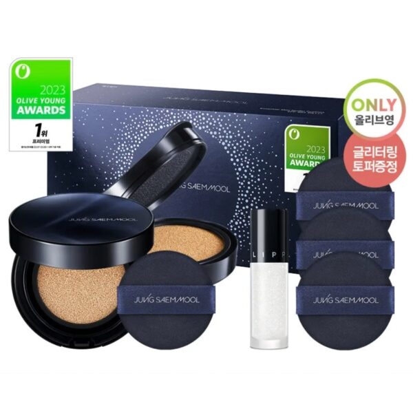 Essential Skin Nuder Cushion SPF50+ PA+++ Special Set [#FAIR LIGHT] + (Refill +  Lip Glitter Topper + 3 Puffs)