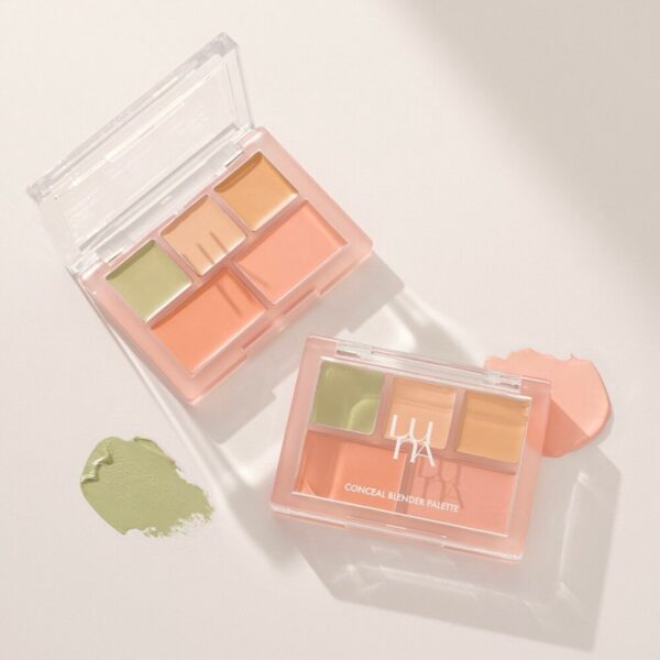 LUNA Conceal Blender Palette Clear Cover #01 Clear Cover (+Dual brush) - Image 2