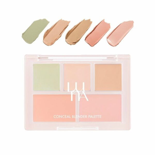 LUNA Conceal Blender Palette Clear Cover #01 Clear Cover (+Dual brush) - Image 3